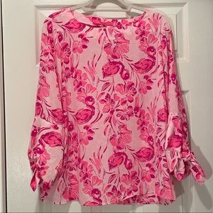 Lilly Pulitzer Langston Top in Coral Reef